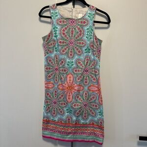 Floral Sleeveless Dress - Multicolor